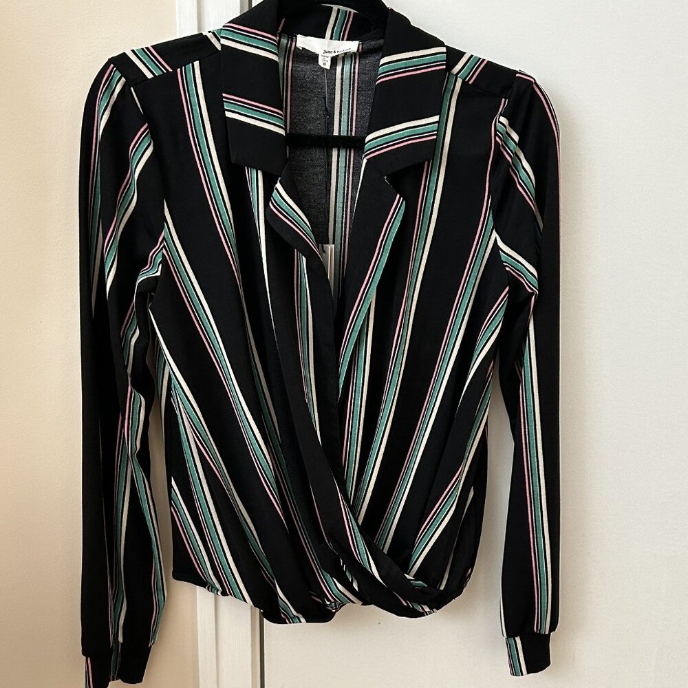 june & hudson - Striped Blouse - Small - Brand New